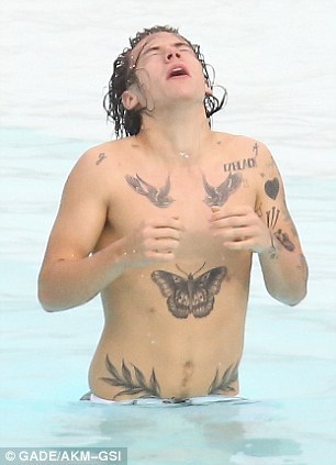 Harry styles shirtless