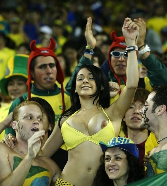 Soccer world cup fans hot