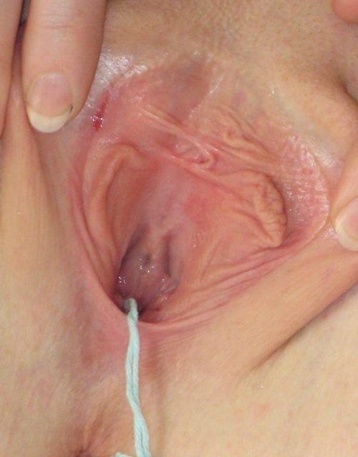 Pussy tampon string beach