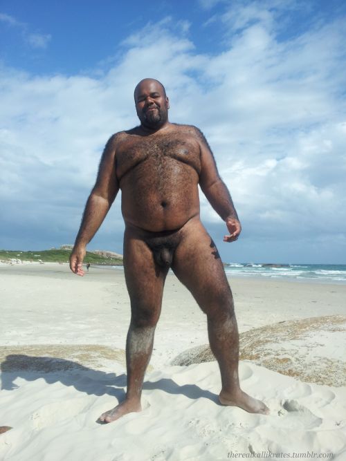 Naked hairy men bear daddy black