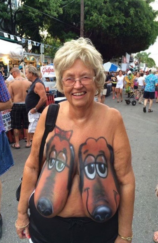 Tattoed grandma