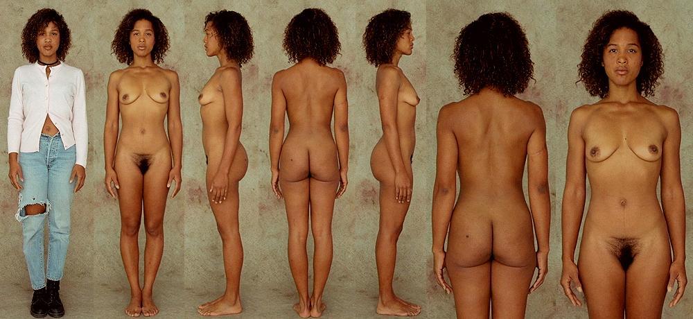 Nude female full body art