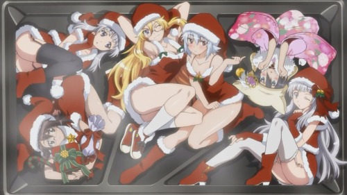 Merry christmas anime girls