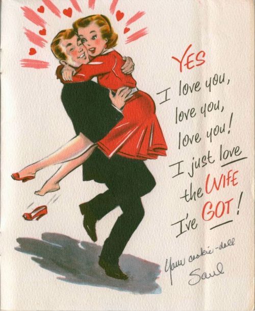 Vintage valentine card