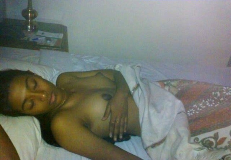 Nude indian girl sleeping on bed pic