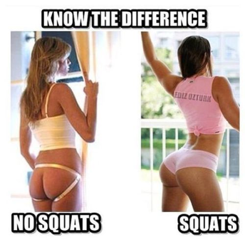 Girl squat motivation