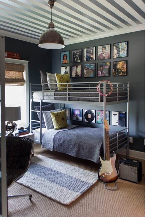 Loft bed with a cool teenager bedroom ideas