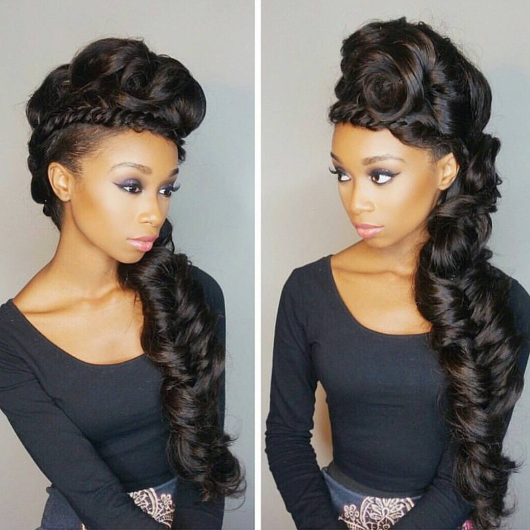 Black girl updo hairstyles