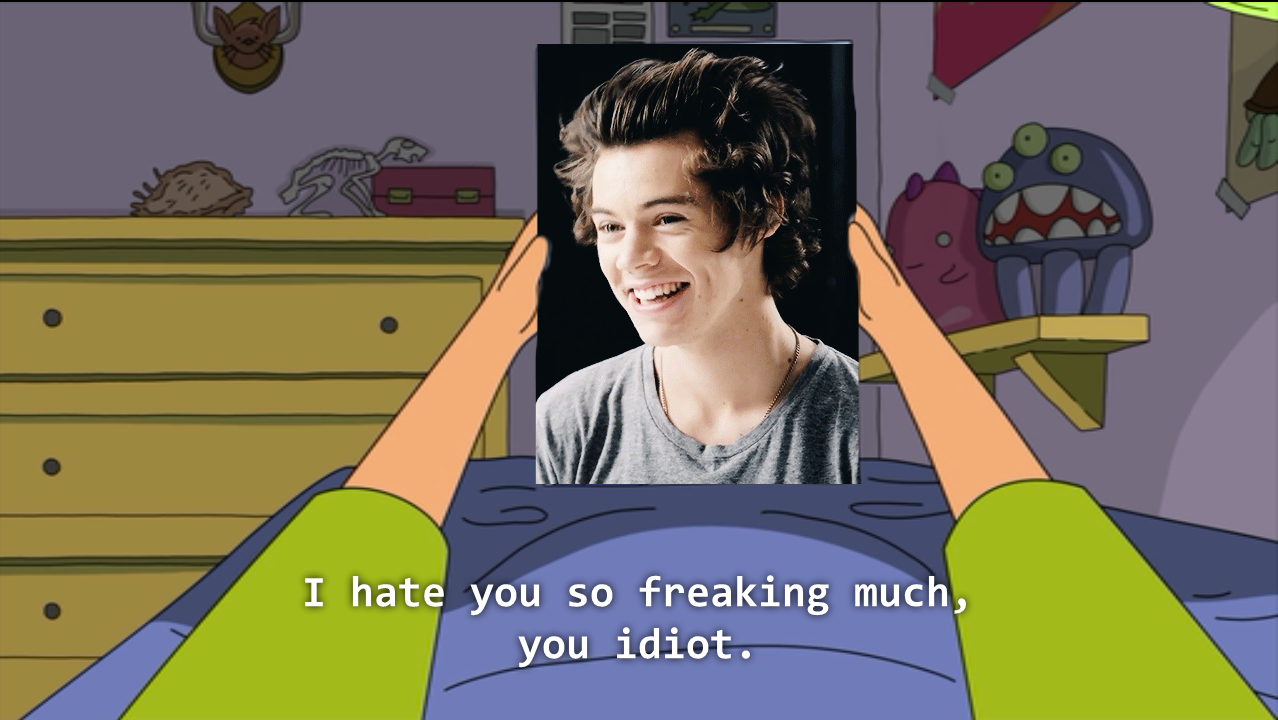 Harry Styles One Direction 1D same Bob&#39;s Burgers boo boo louise belcher boyz 4 now wenevergrewup •