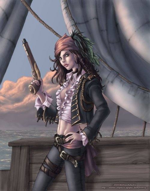 High seas pirate costume woman