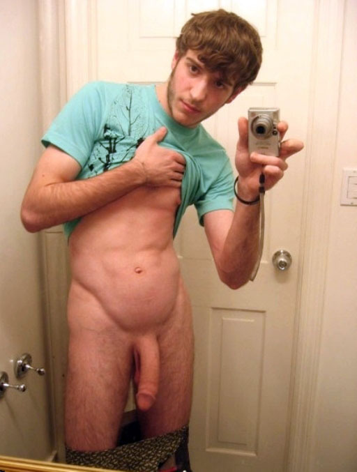 Hung white boy selfie