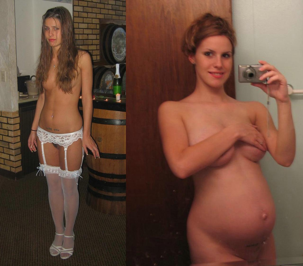 Nude milf before and after pregnant