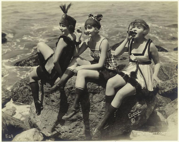Vintage women in bathing suits