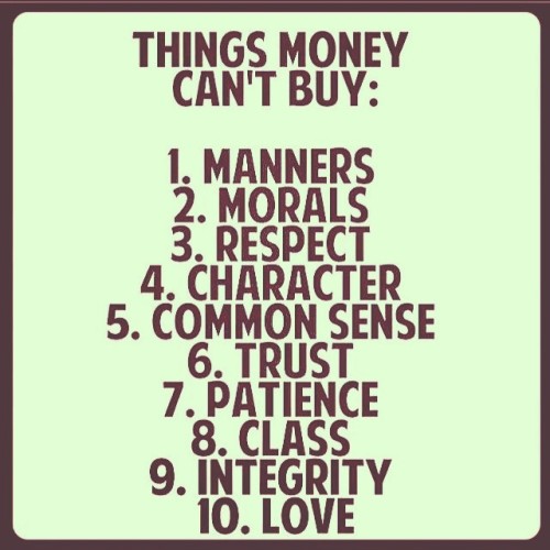 Money cant buy love