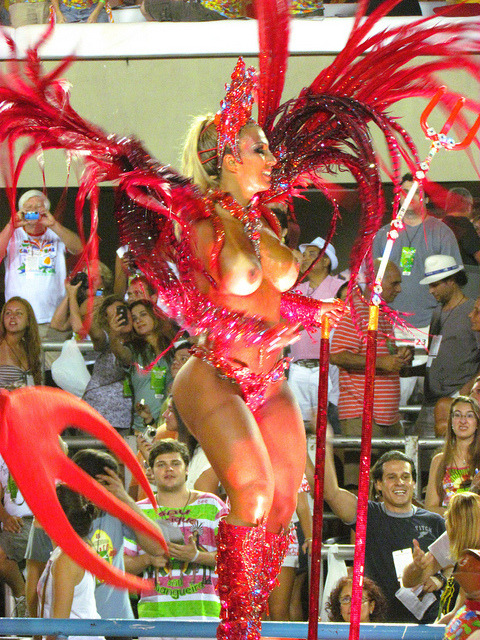 Brazil carnival samba dancers nude