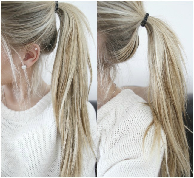 Long blonde hair tumblr ponytail