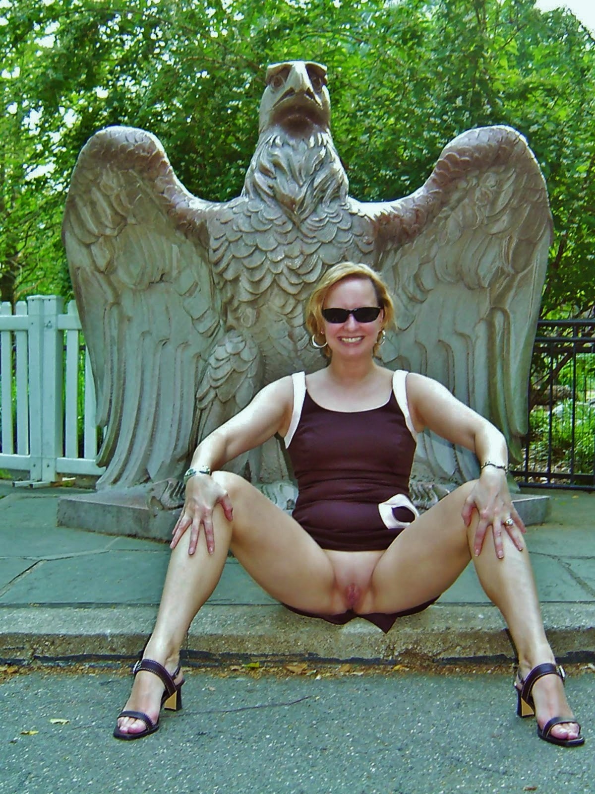 Skinny girl nude spread eagle