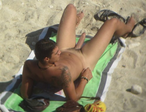 Big cock nude beach erection