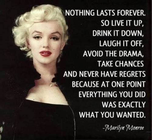 Marilyn takes a day off