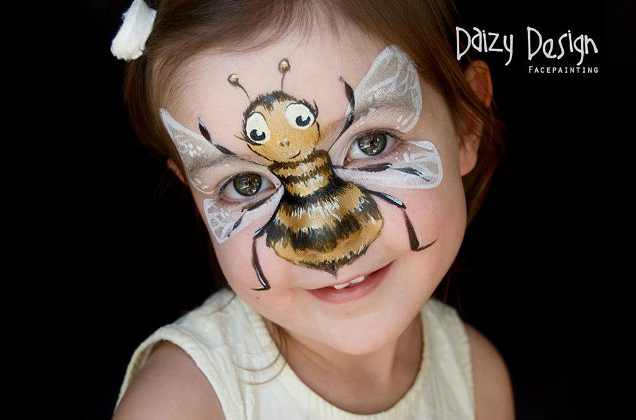 Simple cheek face painting designs for kids