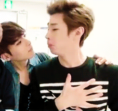 Image result for henry and ryeowook gif