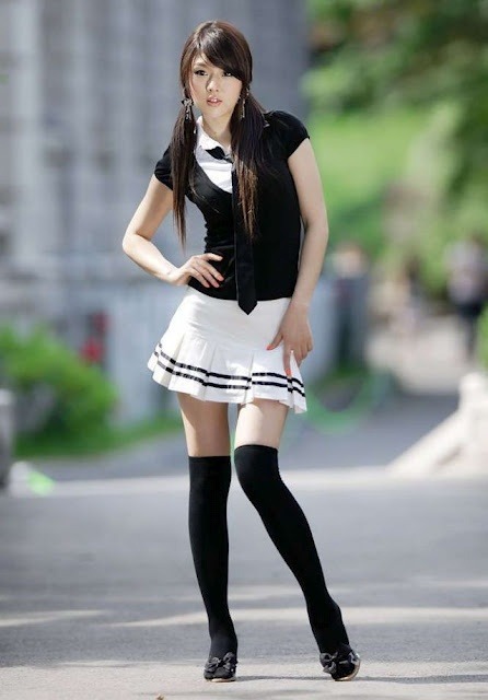 Amateur wife schoolgirl uniform
