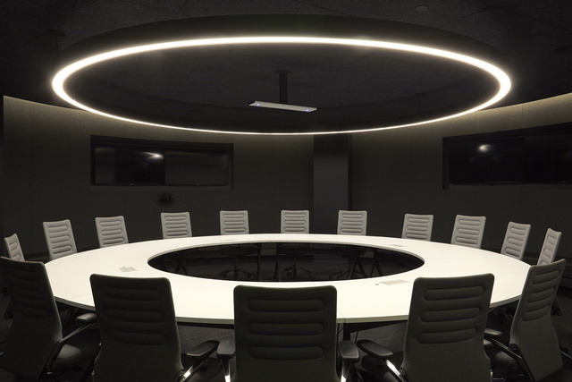 Inside a conference room