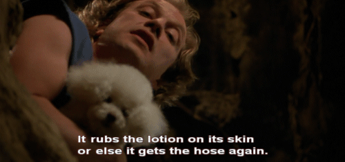 Image result for it rubs the lotion on its skin