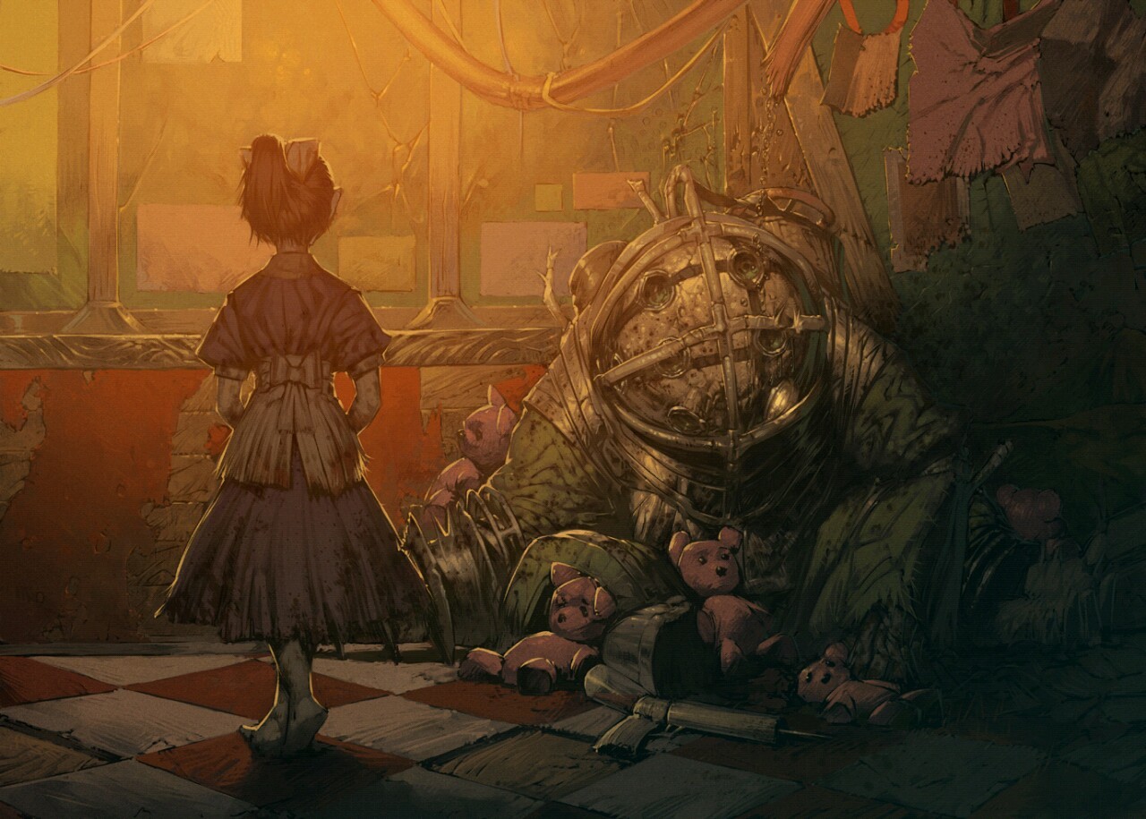 Bioshock big daddy and little sister