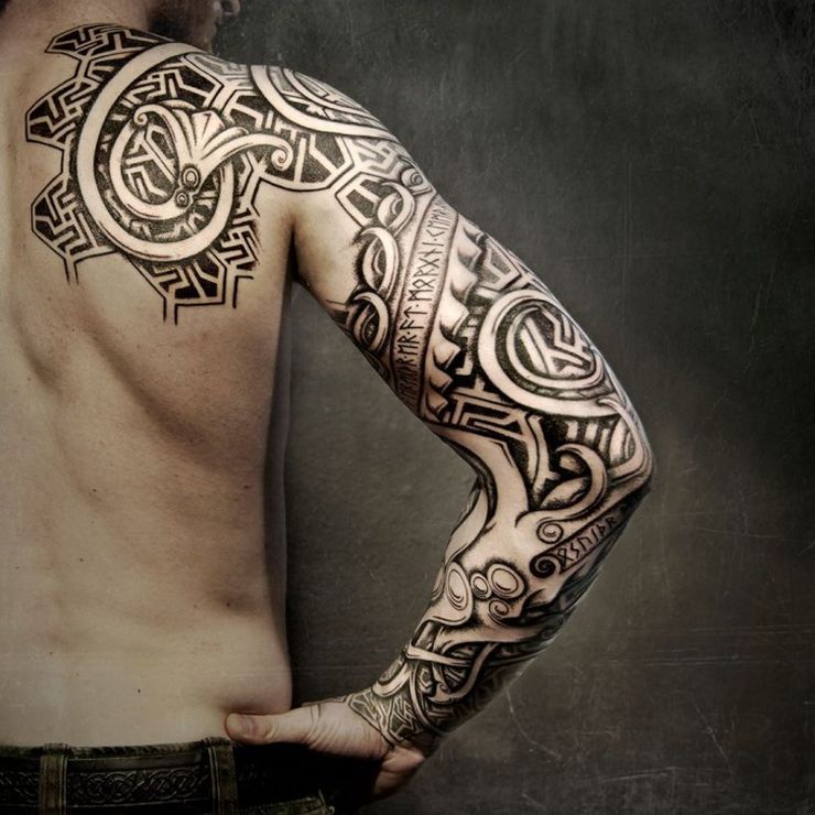 Nordic armor tattoo