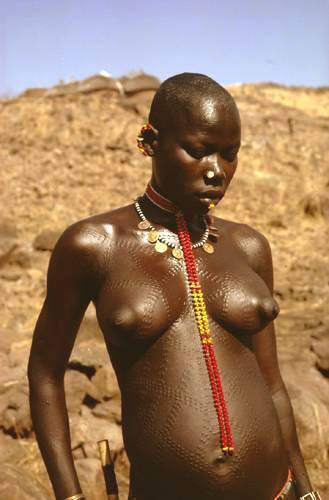 Very young african tribe girls