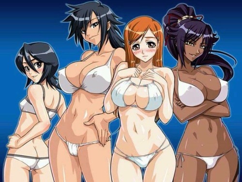 Hot anime girls swimsuits