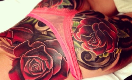 Cheryl cole tattoos on back