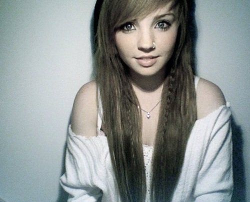 Long punk emo hairstyles for girls
