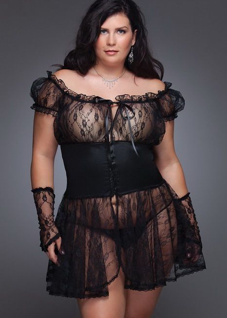 Sexy plus size corset