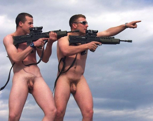 Hot naked army girls with guns