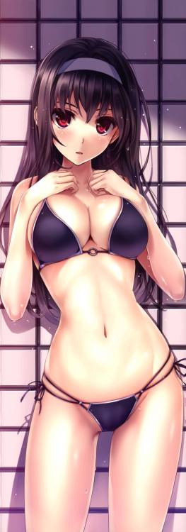 Sexy cute bikini anime girls