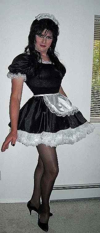 Mother petticoat son training sissy maid