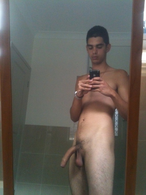 Boy with long skinny cock dick