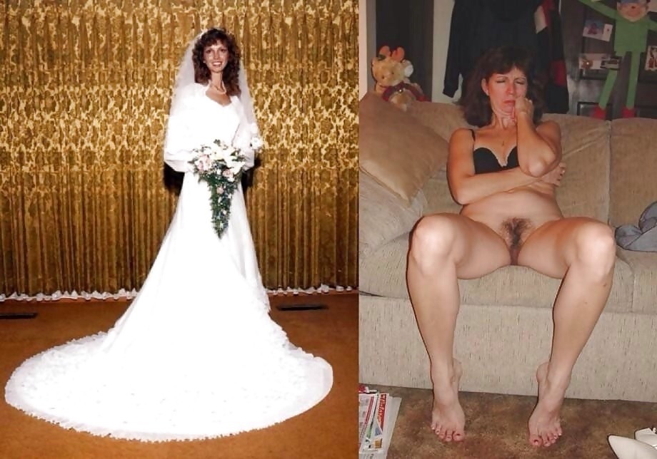 Amateur dressed undressed brides