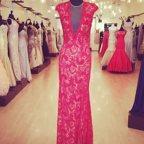 #jovani #Prom #red #lace thanks @inesscouture ️ (at www.jovani.com)