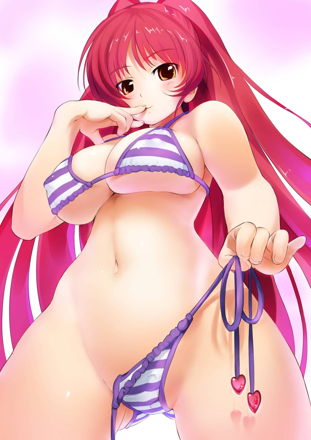 Anime girl with bikini