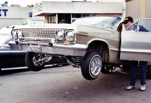 Lowrider cars with girls