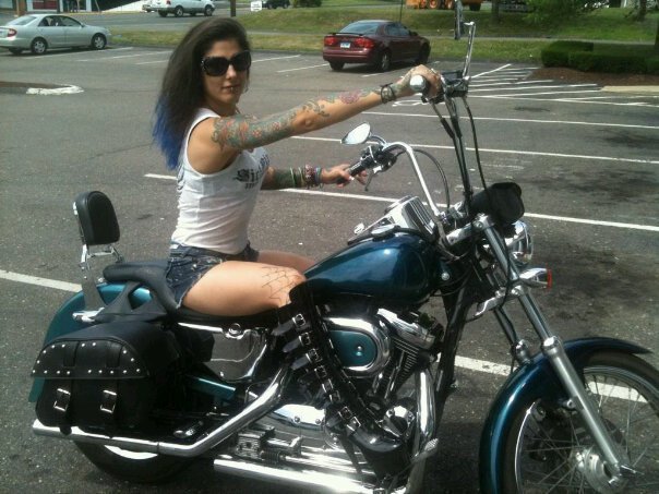 Hot chicks on motorcycles