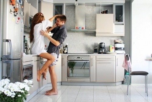 Kitchen counter romance
