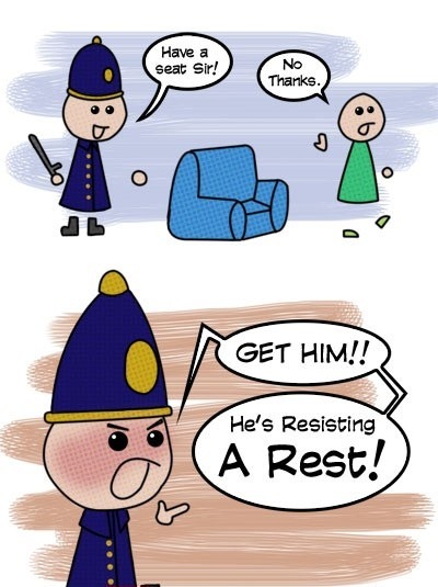 The law is resting