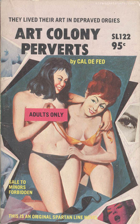 Lesbian pulp fiction book covers