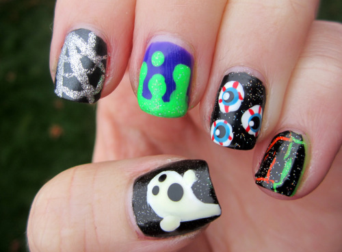 halloween nails on Tumblr