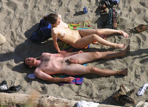 Nudist beach erection boner