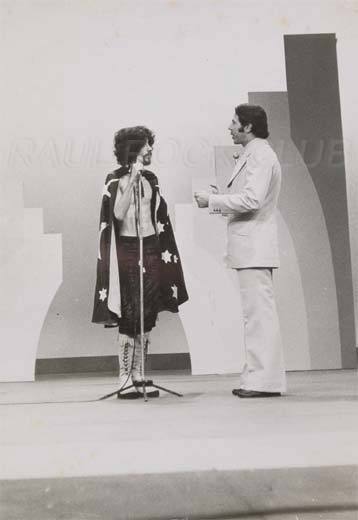 
Raul no programa Silvio Santos, nos anos 70.
